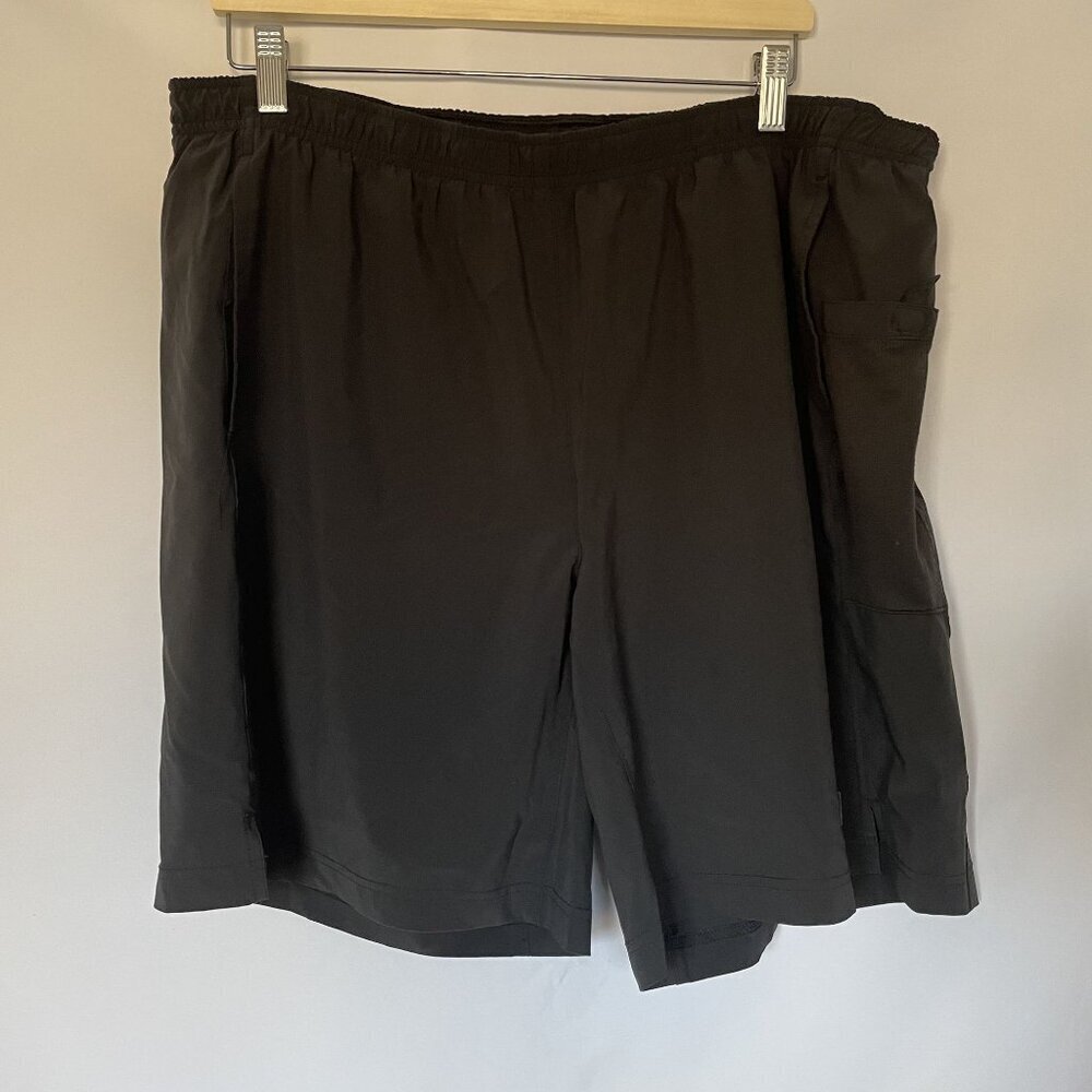 Mens REI Black XL Cargo Shorts With Pockets & Elastic Waist athletic lightweight
